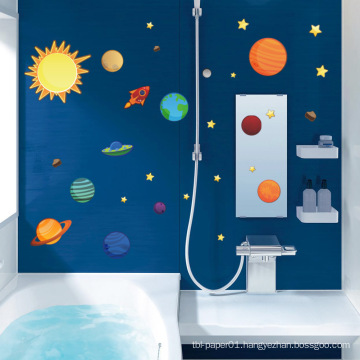 Cartoon Universe Outer Space Stickers Room Decoration 3d Wall Stickers